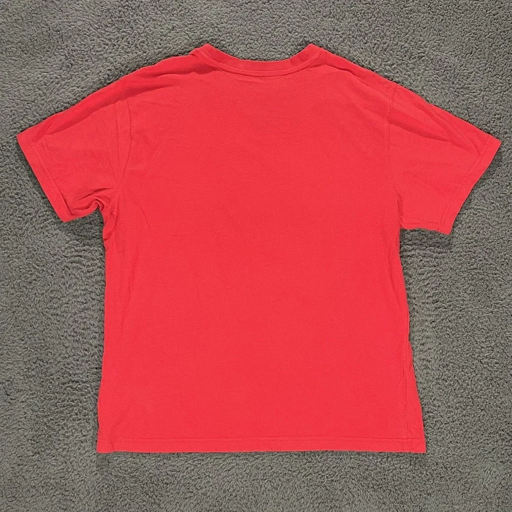 Reebok Training Fitness Division T Shirt Mens Large Short Sleeves Red